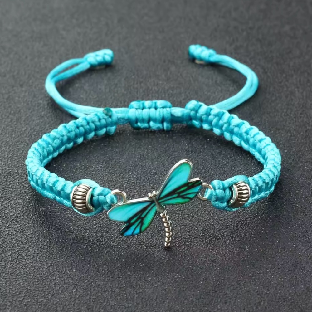 Turquoise Dragonfly Bracelet Weave